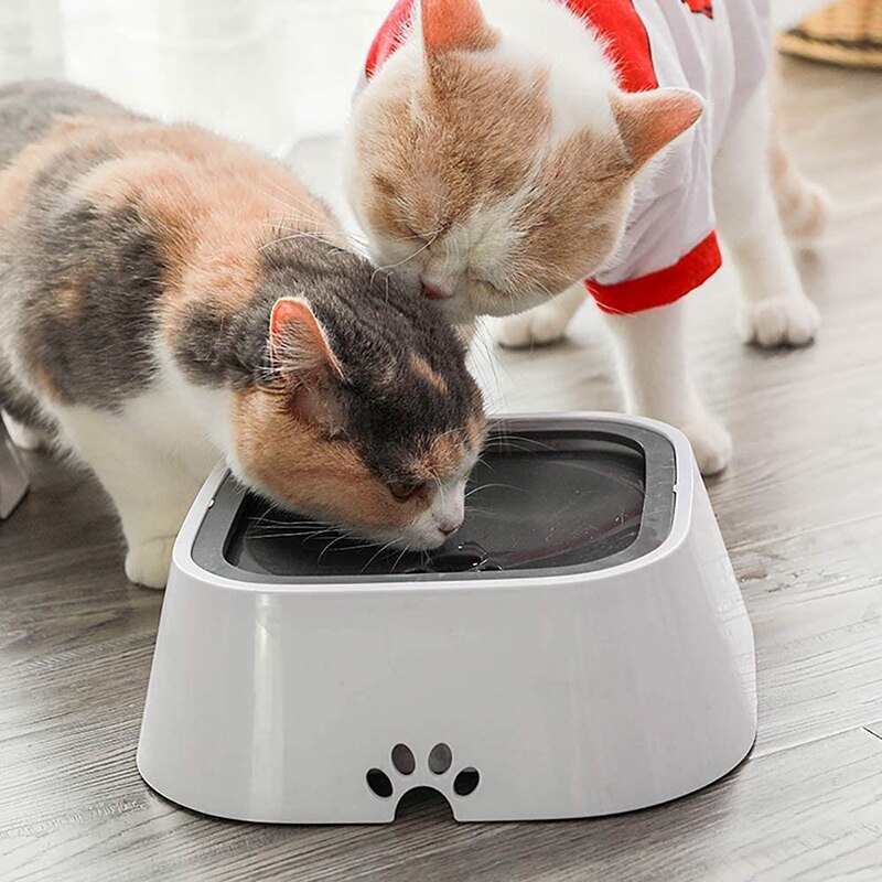 1.5L Dog Water Bowl Machine Carried Floating Bowl Cat Water Bowl Slow Water Feeder Dispenser Anti-Overflow Pet Ship In 24 Hours