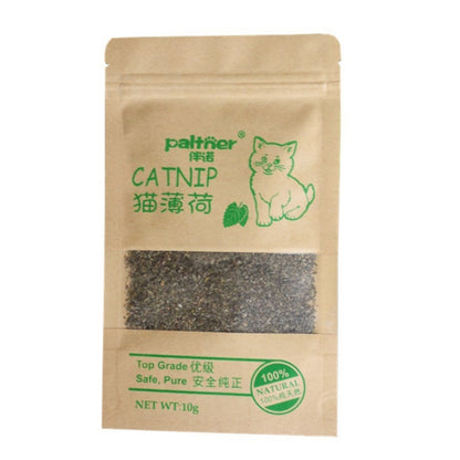 100% Natural Premium Catnip Cattle Grass Interactive Cat Non-toxic 10g Menthol Flavor Funny Cat Supplies Keep Pet Health Cat Toy