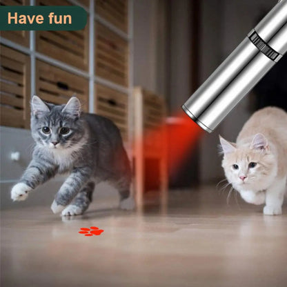 Pet Toy Slide Control Led Cat Care Products Cat Stick Toy Usb Charging Projection Pet Supplies  Pet Projector Portable 5 In 1