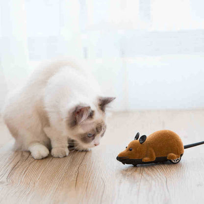 Funny Cat Toy Mouse Wireless Remote Control Simulation Mouse Electric Funny Cat Pet Toy with Remote Control Pet Toys Cat Toys