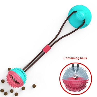 Silicon Dog Tug Toy Feeder