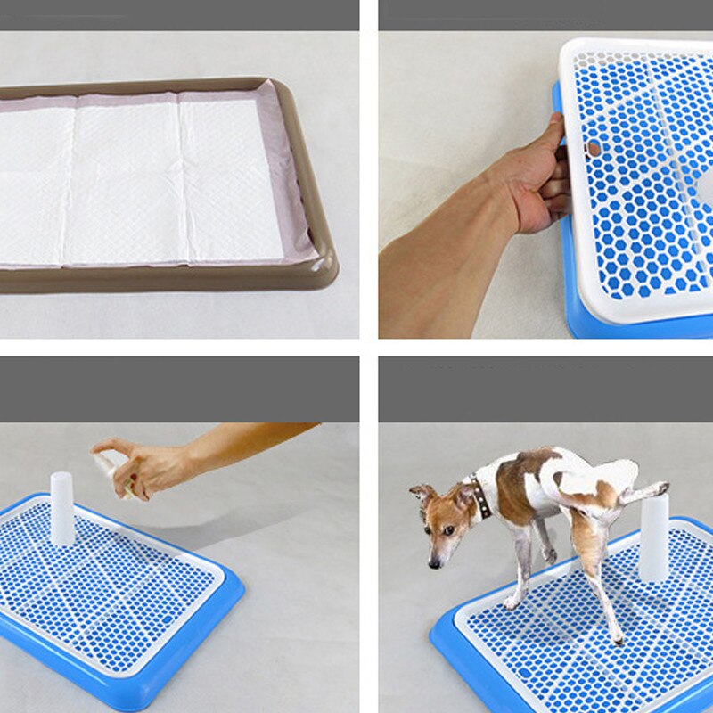 Lattice Dog Toilet Potty Training Indoor Dog Potty Tray Pet Training Toilet For Dogs Cats Puppy Potty Cat Litter Box 50x36x3cm