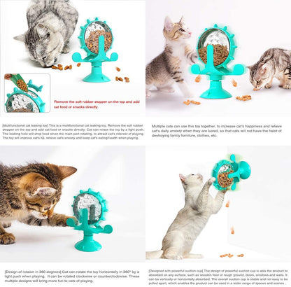 Fun Turntable Leaking Food Cat Toy Training Ball Exercise IQ Dog Cat Feeder Kitten Toy Dog Toy Pet Products