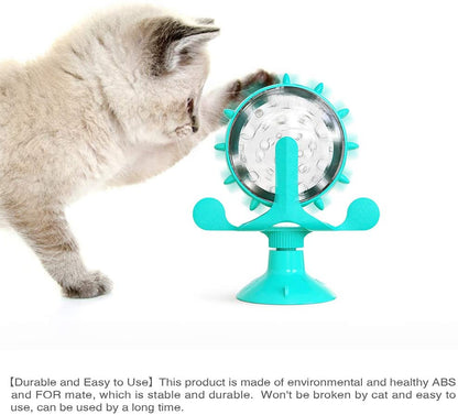 Fun Turntable Leaking Food Cat Toy Training Ball Exercise IQ Dog Cat Feeder Kitten Toy Dog Toy Pet Products