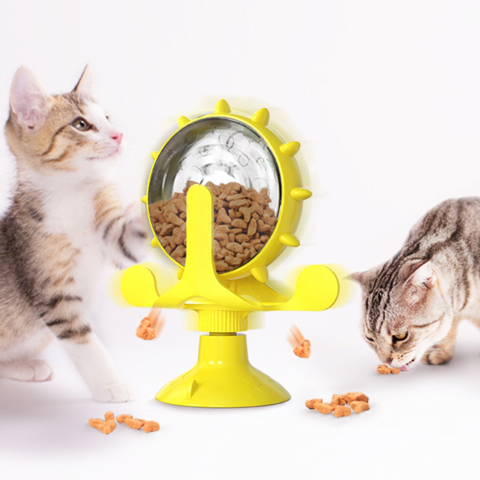 Fun Turntable Leaking Food Cat Toy Training Ball Exercise IQ Dog Cat Feeder Kitten Toy Dog Toy Pet Products